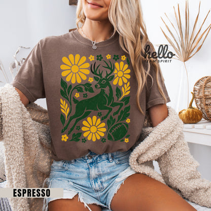 Green Bay Woodland Football Graphic T-shirt