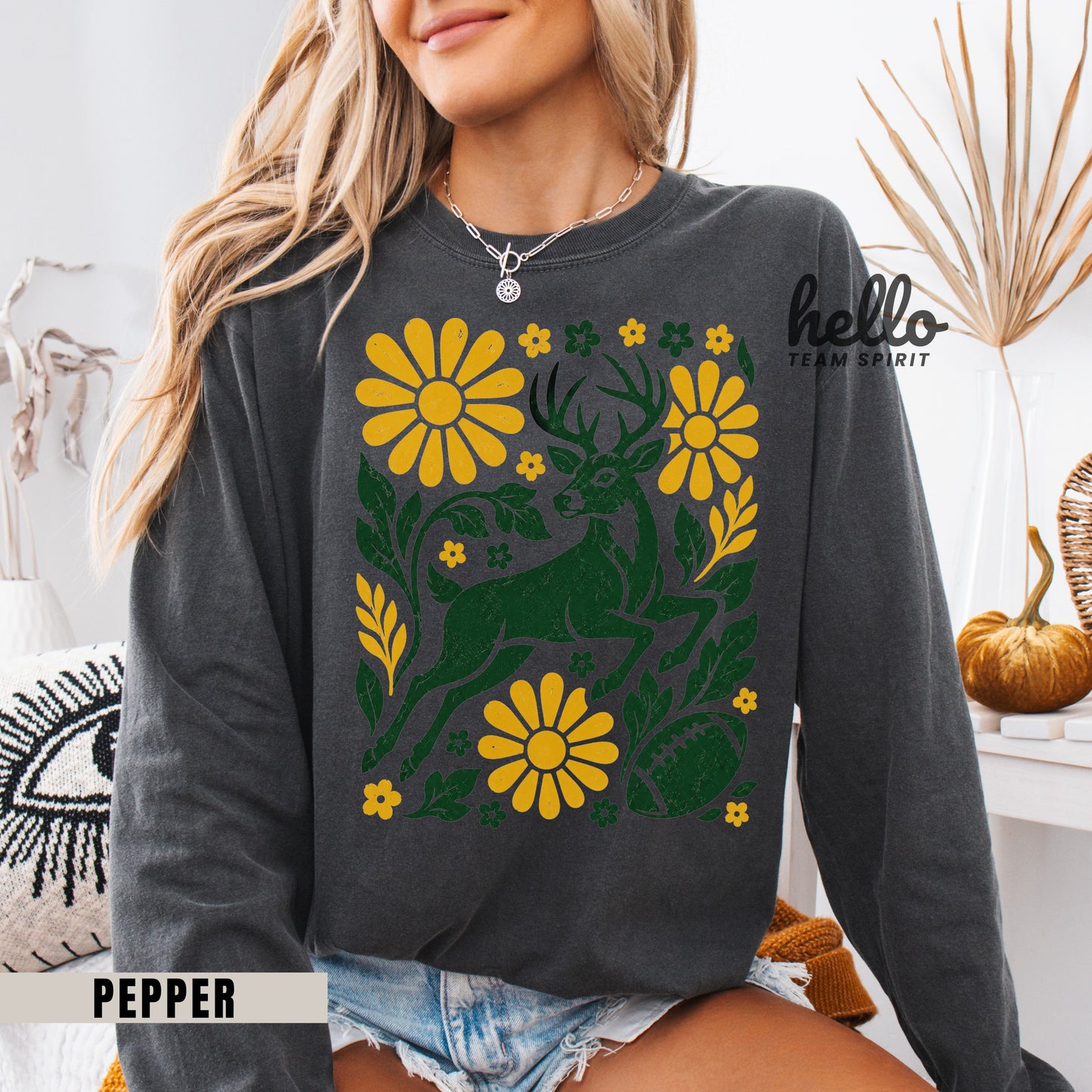 Green Bay Woodland Football Graphic Sweatshirt