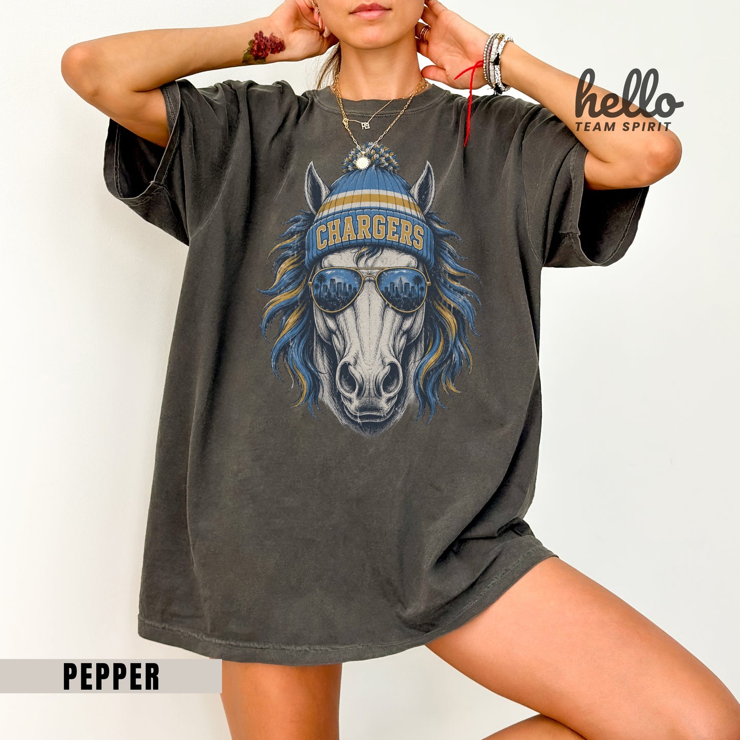 Los Angeles Vintage Football Graphic T-shirt
