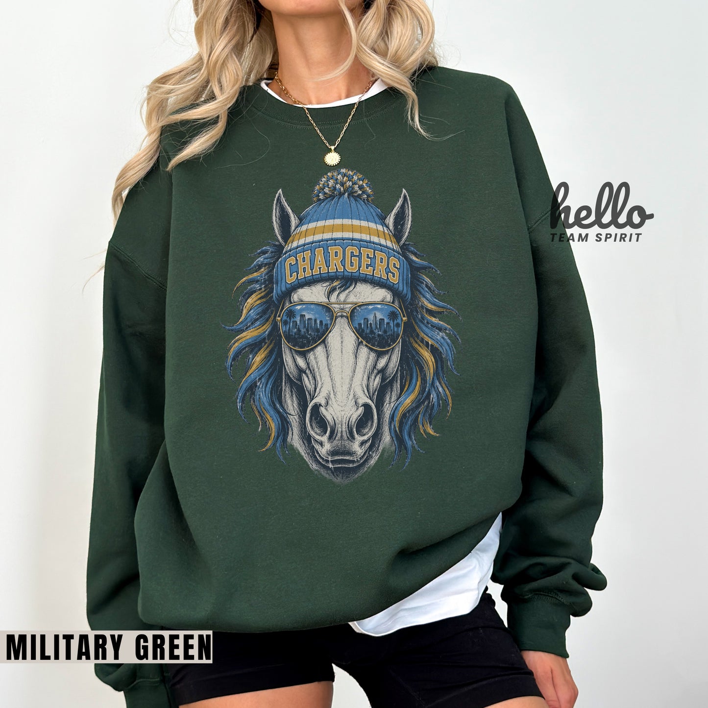 Los Angeles Vintage Football Graphic Sweatshirt