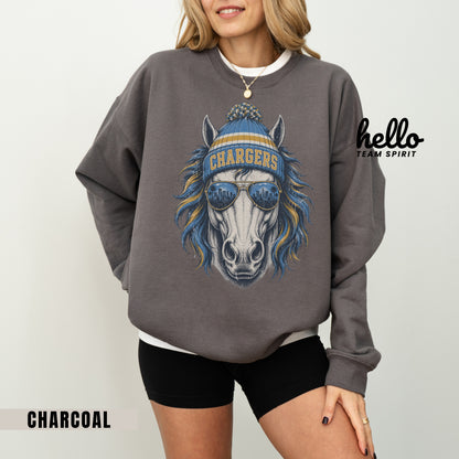 Los Angeles Vintage Football Graphic Sweatshirt