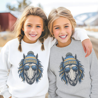 Los Angeles Vintage Football Graphic Youth Sweatshirt