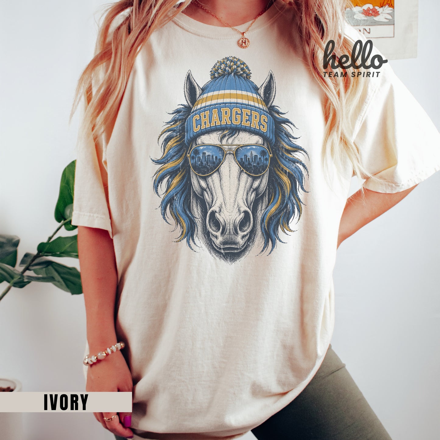 Los Angeles Vintage Football Graphic T-shirt