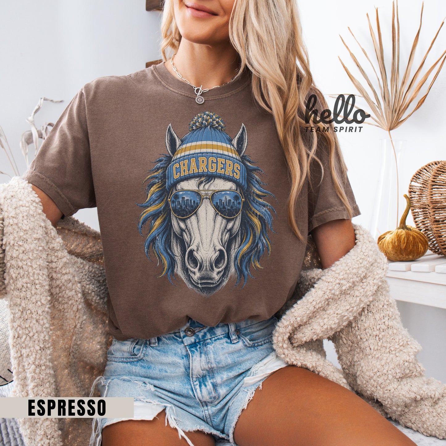 Los Angeles Vintage Football Graphic T-shirt
