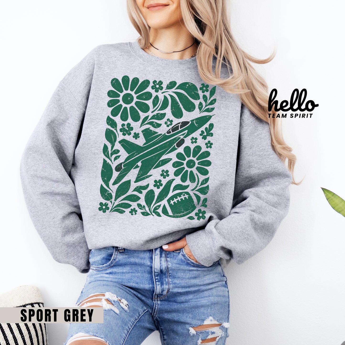 New York Boho Football Graphic Sweatshirt