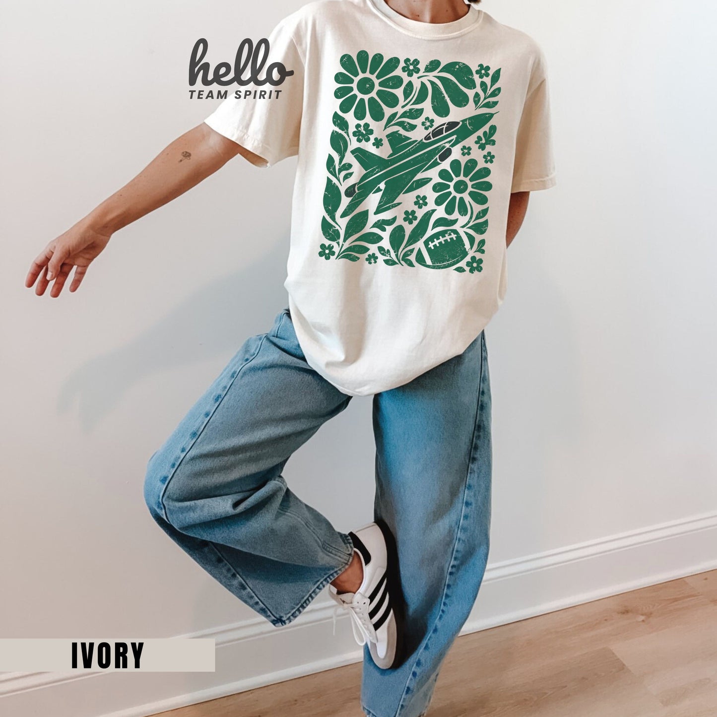 New York Boho Football Graphic T-shirt