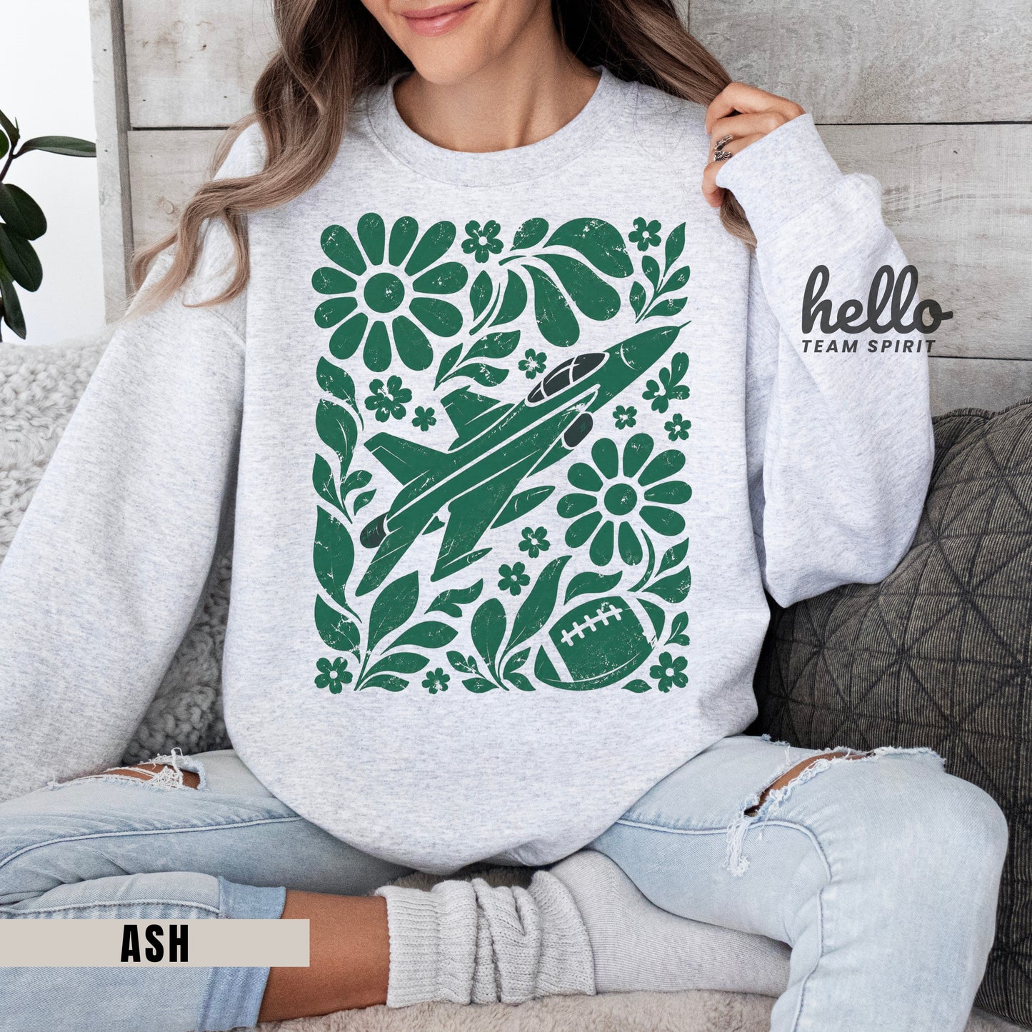New York Boho Football Graphic Sweatshirt