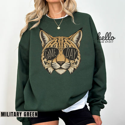 Wildcat Vintage School Spirit Graphic Sweatshirt