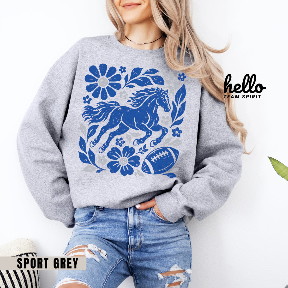 Indianapolis Boho Football Graphic Sweatshirt