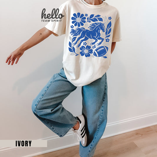 Indianapolis Boho Football Graphic T-shirt