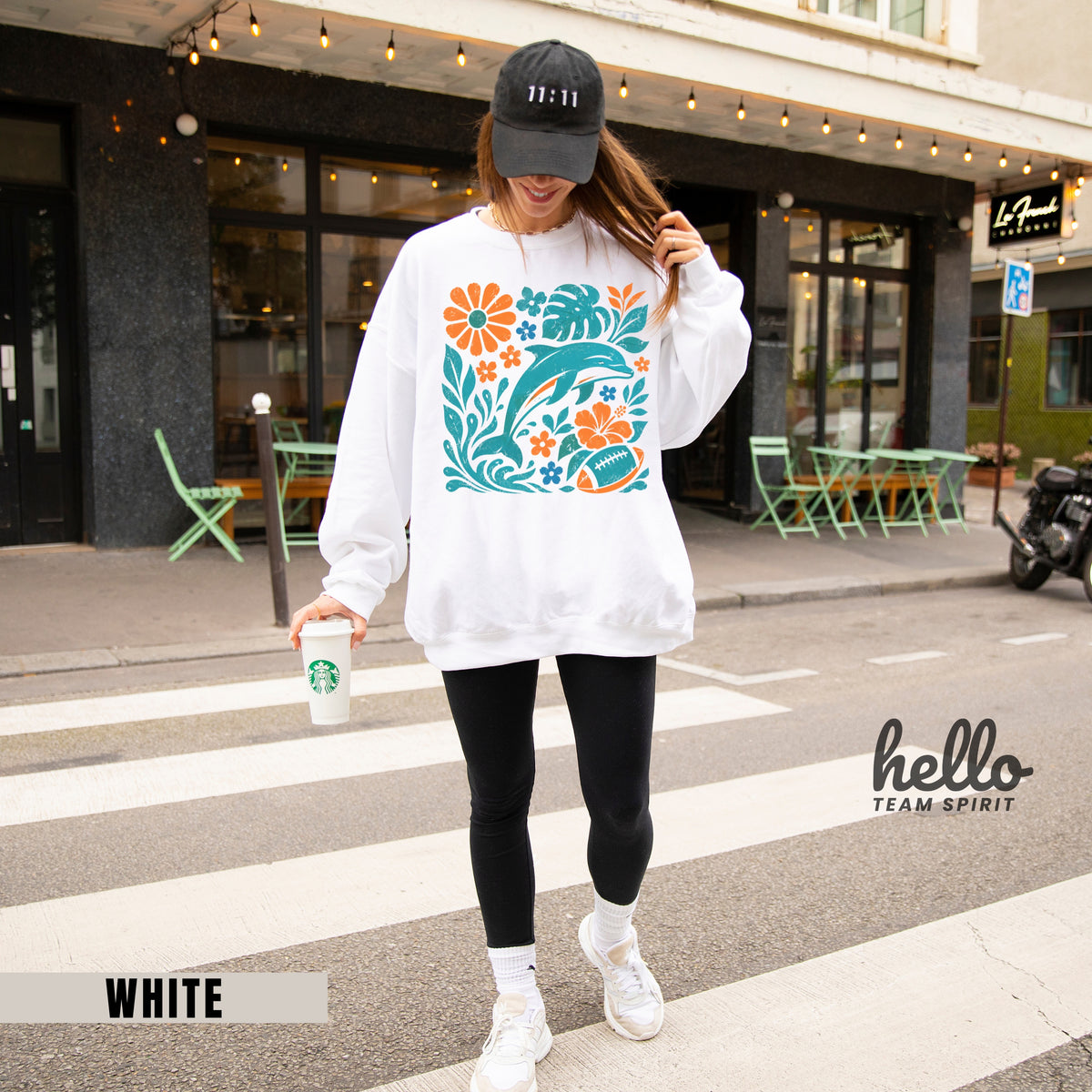 Miami Boho Football Graphic Sweatshirt
