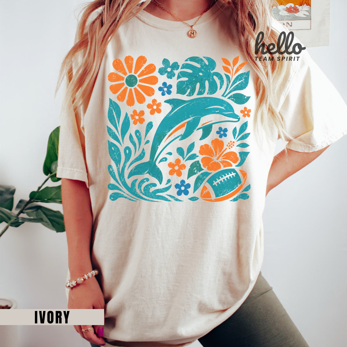 Miami Boho Football Graphic T-shirt