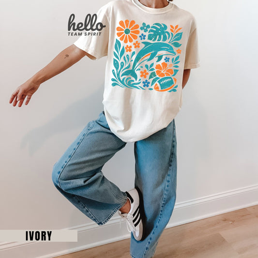 Miami Boho Football Graphic T-shirt