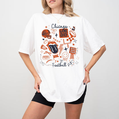 Chicago Doodle Comfort Colors Tshirt