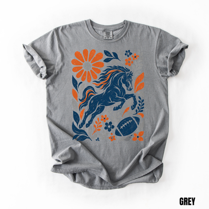 Denver Boho Football Graphic T-shirt