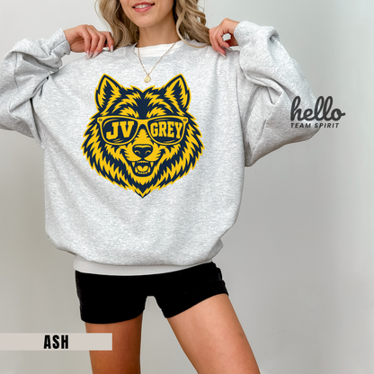 Clarkston Wolves JV Grey Graphic Sweatshirt