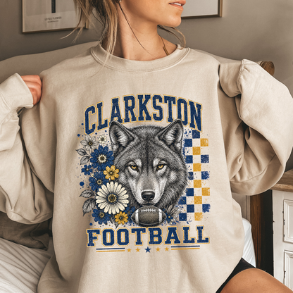 Clarkston Checkered Graphic Sweatshirt