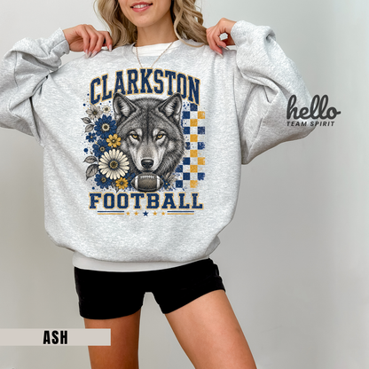 Clarkston Checkered Graphic Sweatshirt