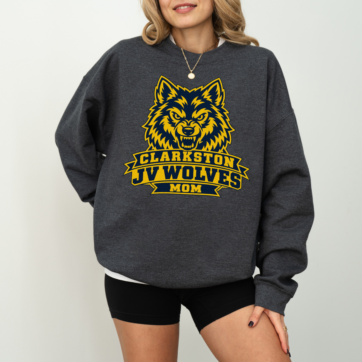 Clarkston JV Wolves Mom Graphic Sweatshirt