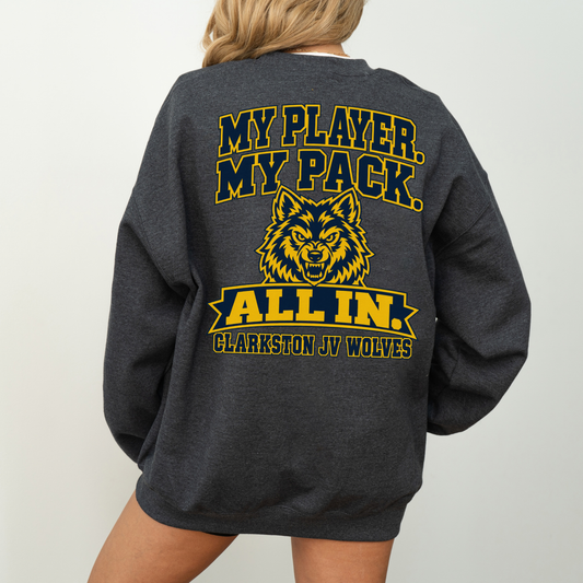 Clarkston JV Wolves Mom Graphic Sweatshirt