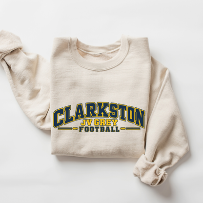 Clarkston JV Grey Football Graphic Sweatshirt