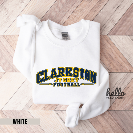 Clarkston JV Grey Football Graphic Sweatshirt