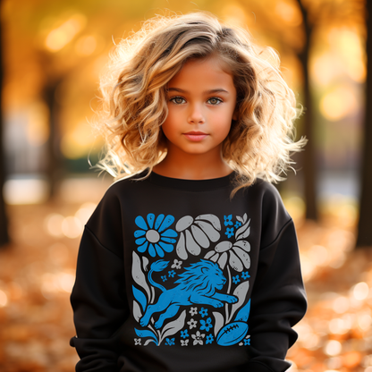 Detroit Boho Football Graphic Youth Sweatshirt