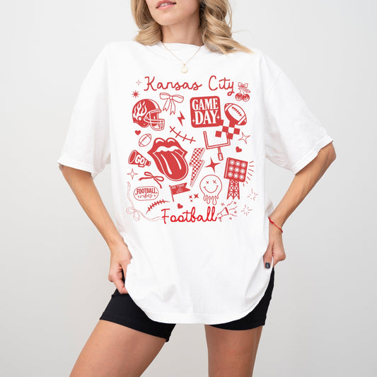 KC Doodle Comfort Colors Tshirt