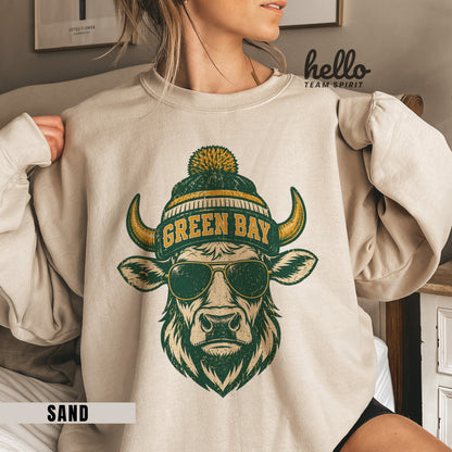 Green Bay Western Character Football Graphic Sweatshirt