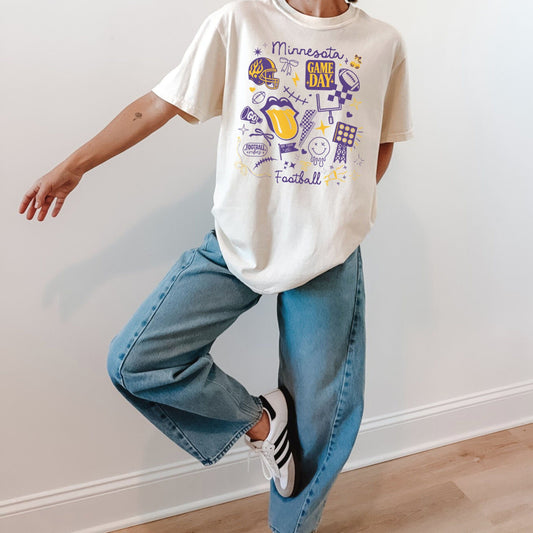 Minnesota Doodle Comfort Colors Tshirt
