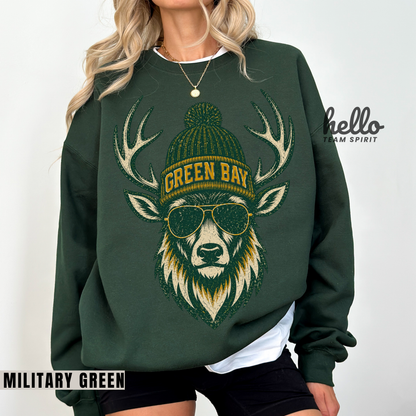 Green Bay Woodland Football Graphic Sweatshirt