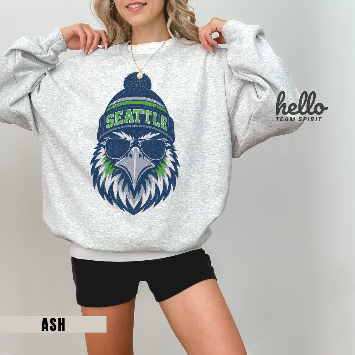 Seattle Classic Character Football Graphic Sweatshirt