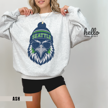 Seattle Classic Character Football Graphic Sweatshirt