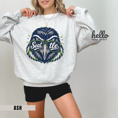 Seattle City Spirit Football Graphic Sweatshirt