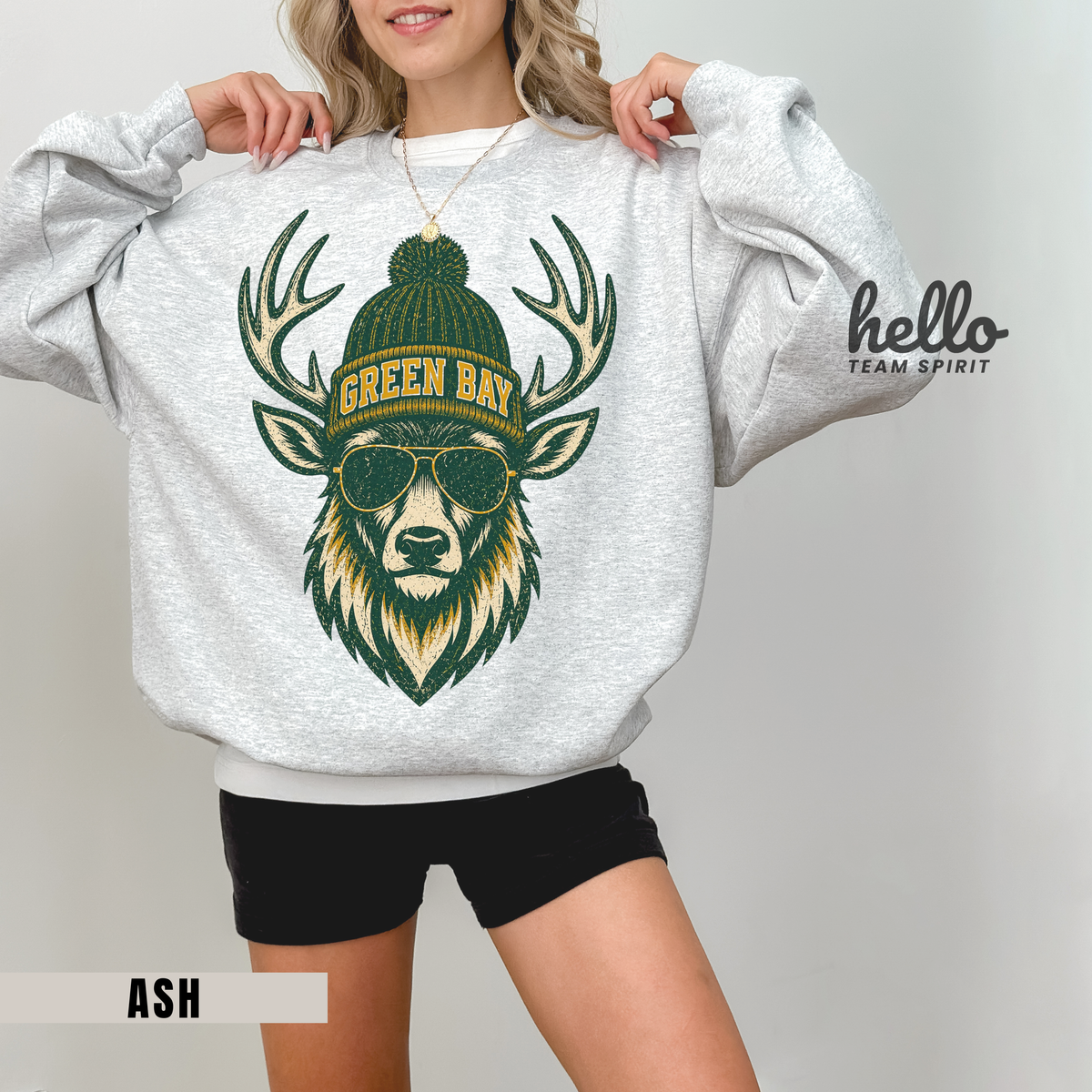 Green Bay Woodland Football Graphic Sweatshirt