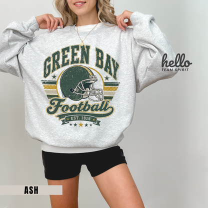 Green Bay Heritage Football Graphic Sweatshirt