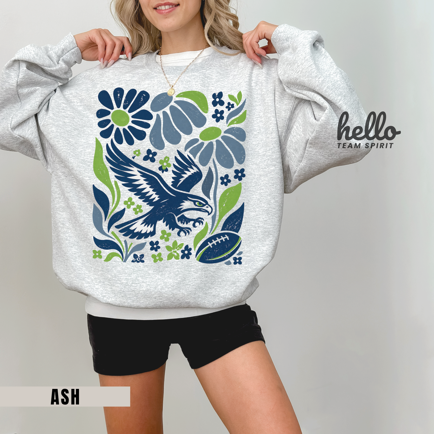 Seattle Boho Football Graphic Sweatshirt
