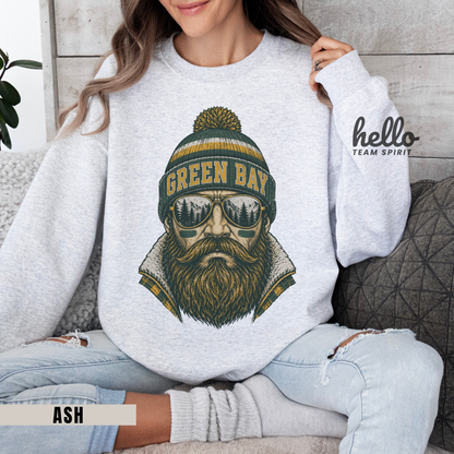 Green Bay Vintage Character Football Graphic Sweatshirt