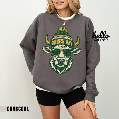 Green Bay Western Character Football Graphic Sweatshirt