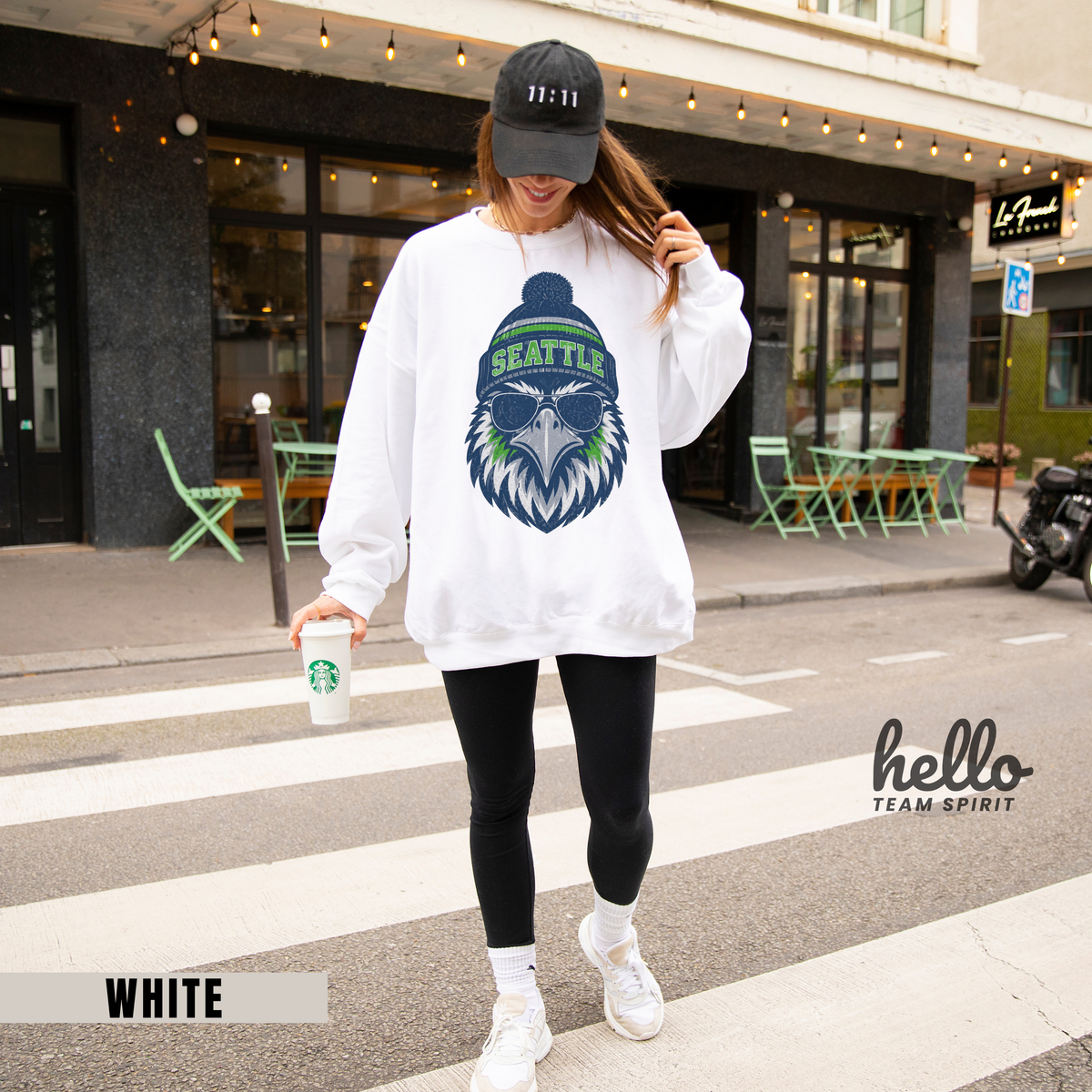 Seattle Classic Character Football Graphic Sweatshirt