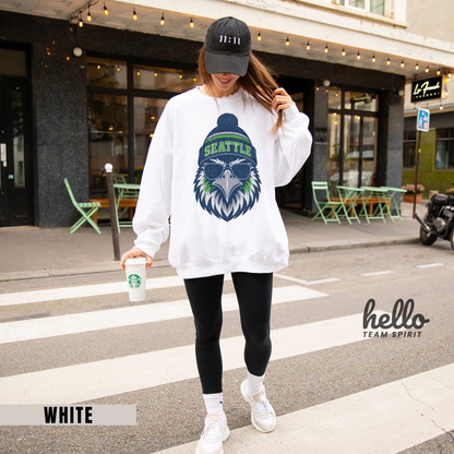 Seattle Classic Character Football Graphic Sweatshirt