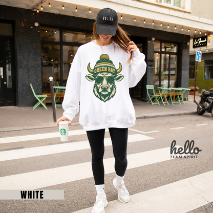Green Bay Western Character Football Graphic Sweatshirt