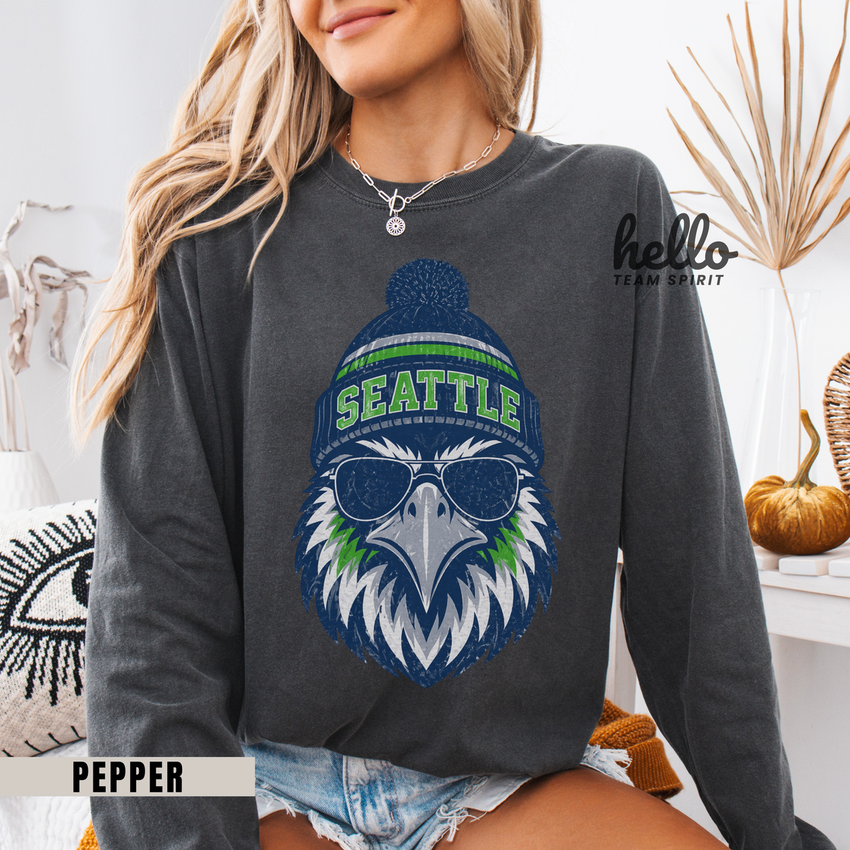 Seattle Classic Character Football Graphic Sweatshirt