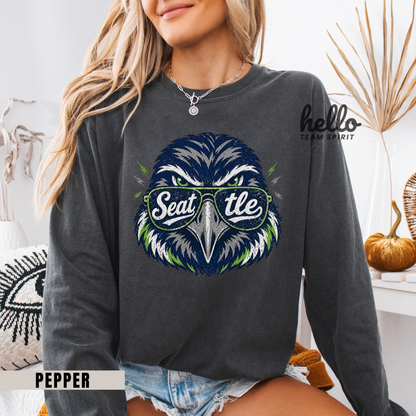Seattle City Spirit Football Graphic Sweatshirt
