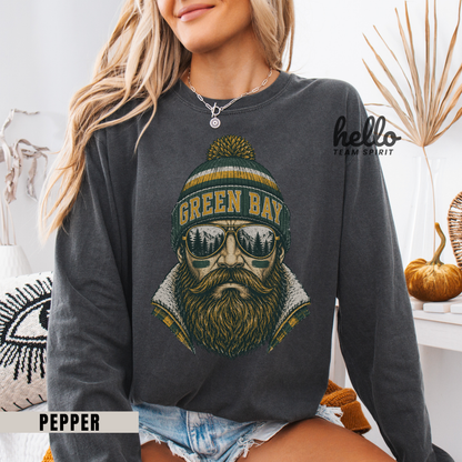 Green Bay Vintage Character Football Graphic Sweatshirt