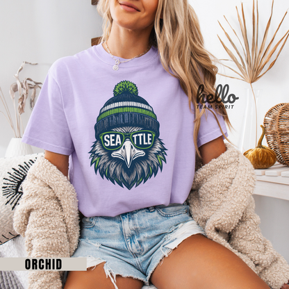 Seattle Vintage Spirit Football Graphic T-shirt
