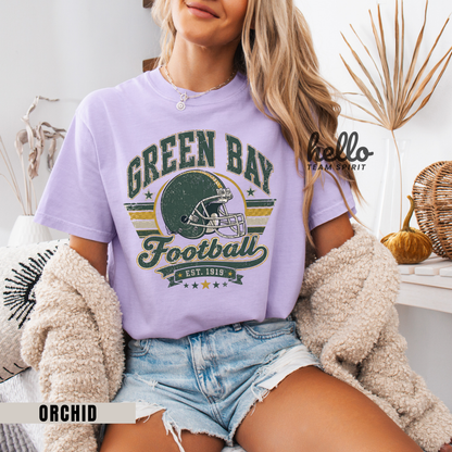 Green Bay Heritage Football Graphic T-shirt