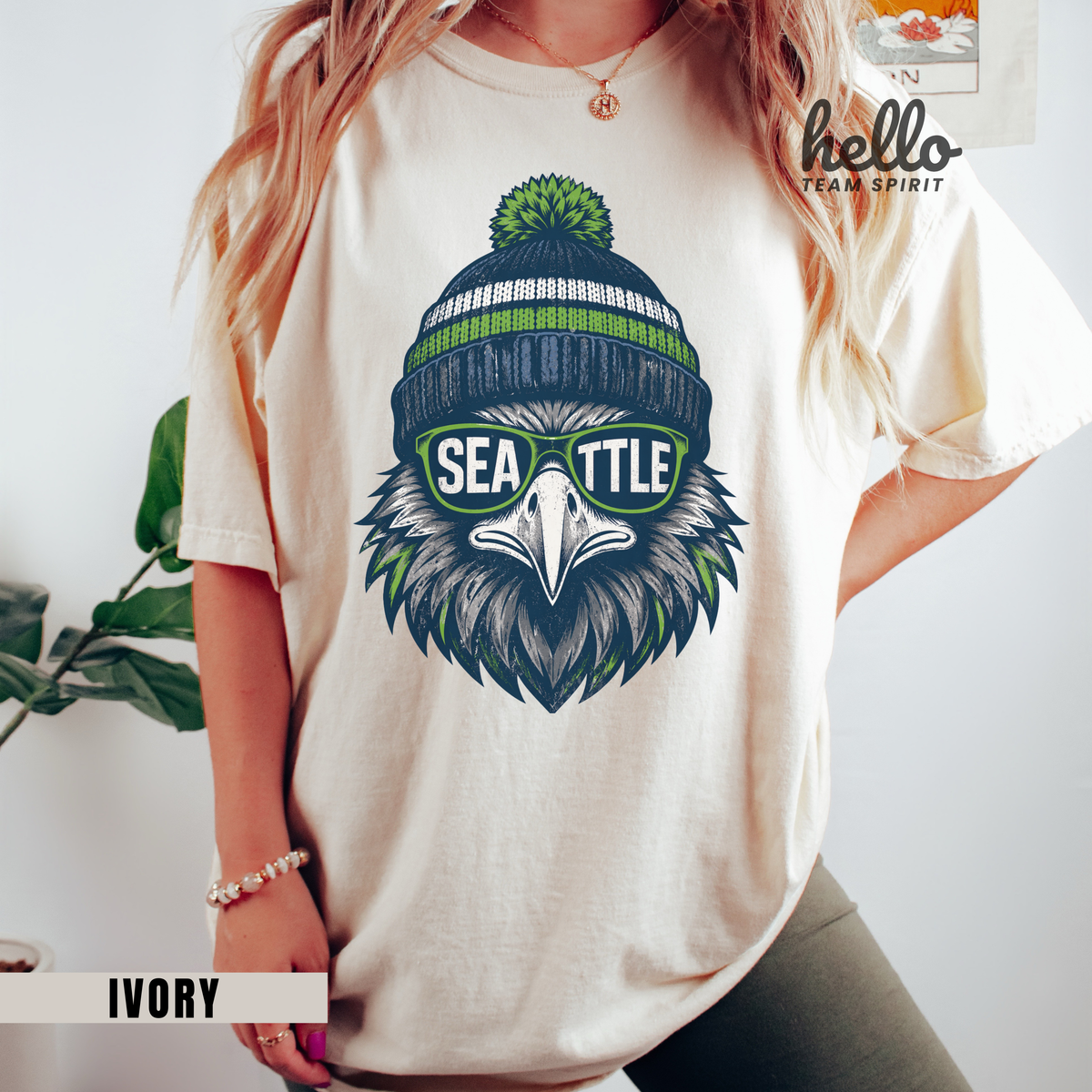 Seattle Vintage Spirit Football Graphic T-shirt