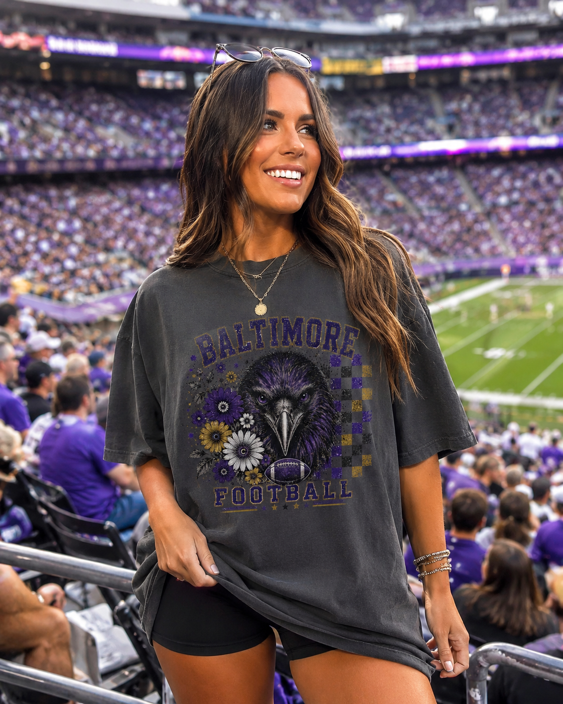 Baltimore Retro Football Graphic T-shirt