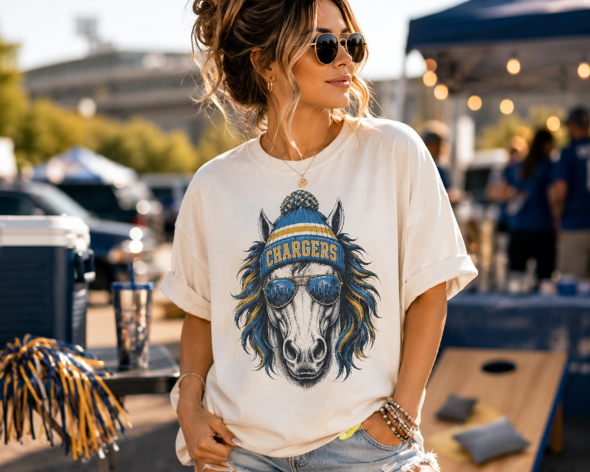 Los Angeles Vintage Football Graphic T-shirt